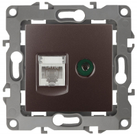 Розетка комбинированная RJ45+TV Эра 12-3110-13 Б0027448 ЭРА