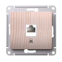 GLOSSA розетка компьютерная RJ45 кат.5Е, механизм, сосна Systeme Electric GSL001581K