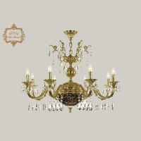 Подвесная люстра Art Classic 31.29.8.CK250SP.250GL.G.Sp.Amber.Blue.1A ArtClassic