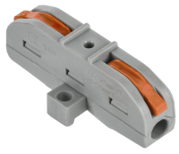 Строительно-монтажная клемма СМК 222-4111P проходная с площадкой (50шт/упак) IEK UKZ20-4111P-050