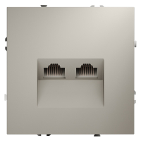 Розетка компьютерная двойная Voltum S70 VLS060203