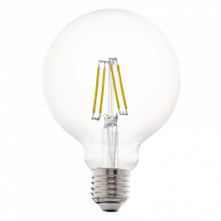 Лампа светодиодная филаментная Eglo E27 4W 2700К прозрачная 11502