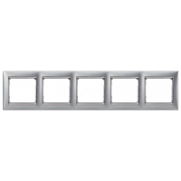 Рамка 5-постовая Legrand Valena алюминий матовый 770335