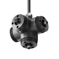 Х-образный вертикальный коннектор с вводом питания Maytoni Shelf CA019L4C-P-B