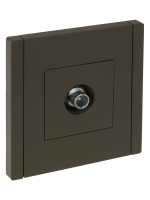 FORTE&PIANO Розетка TV проходная FP329 серый IEK FP-A10-P-K03