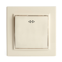 Переключатель перекрестный 1-клавишный Stekker Эрна 39926