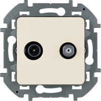 Розетка TV/SAT звезда  INSPIRIA слоновая кость Legrand/Daccord 673881