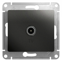 Розетка TV проходная 4DB Systeme Electric Glossa Антрацит GSL000792