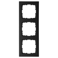 Рамка Jasmart G-Classic 3-постовая черный матовый (soft touch) поликарбонат G1003PB