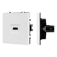 Механизм HDMI розетки Arlight SCT-NOBE-MHD1-SFPL-WH (Белый кварц) 061846