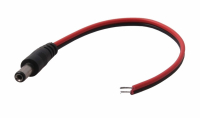 Разъем питания штекер 2.1х5.5х10мм с проводом 20см, REXANT 14-0313