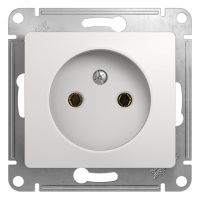 GLOSSA Розетка без заземления в рамку белая Systeme Electric GSL000141