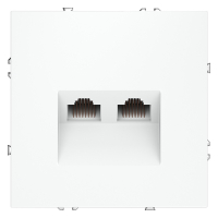 Розетка компьютерная двойная Voltum S70 VLS060202