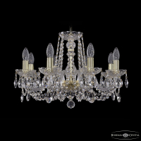 Подвесная люстра Bohemia Ivele Crystal 1402/8/195 G