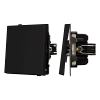 Механизм выключателя одноклавишный проходной Arlight SWT-TENDO-MKP1-SFPL-BK (230V, 10A) 054579