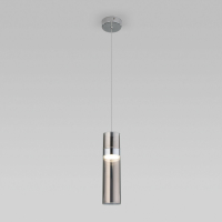 Подвесной светильник Eurosvet Lumen 50244/1 LED хром/дымчатый a061289