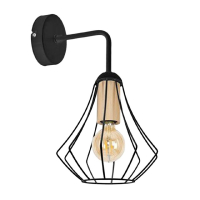 Бра IMEX MD.9051-1-W-BK+WOOD