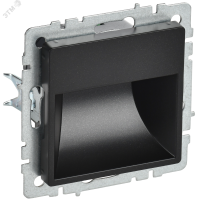 BRITE Подсветка LED встраиваемая ПЛ20-БрЧ черный IEK BR-FL20-K02