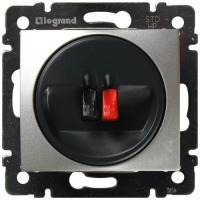 Розетка акустическая Legrand Valena алюминий 770223