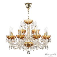Подвесная люстра Bohemia Ivele Crystal 5402/8+4/195 G Amber/M-1H