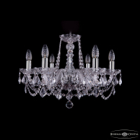 Подвесная люстра Bohemia Ivele Crystal 1402/6/195 Ni Leafs