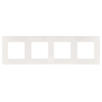 Рамка 4-постовая ЭРА 12 сатин белый 12-5104-01 Б0052529