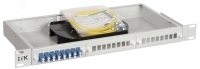 Кросс 1U укомплектованный SC (Simplex) 8шт (OS2) ITK FOBX24-1U-8SCUS09