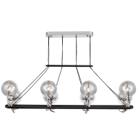 Подвесная люстра Lumina Deco LDP 9110-8-PR BK+CHR