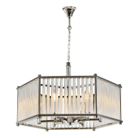 Подвесная люстра iLamp Rich P9509-6 Nickel