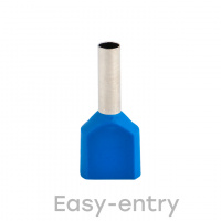 Наконечник штыревой втулочный изолированный НШвИ(2) 2.5-10 (50шт) EKF nhvi2-2.5-10