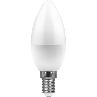 Лампа светодиодная LED 9вт Е14 дневной матовая свеча FERON LB-570 25800