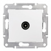 SDN3201221 Sedna Розетка TV проходная 8dB в рамку белый Schneider Electric 