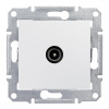 SDN3201221 Sedna Розетка TV проходная 8dB в рамку белый Schneider Electric 