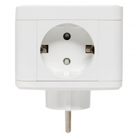 Тройник Куб 2 гнезда 2USB 2.4А+Type C + Ночник EKF UBA-CUB-T2-TC