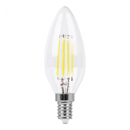 Лампа светодиодная LED 5вт Е14 теплый свеча FILAMENT FERON LB-58 25572