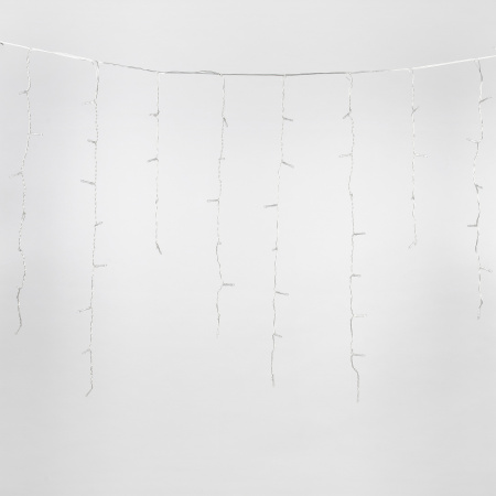 Бахрома светодиодная с эффектом мерцания 2м Соединяемая 100 светодиодов Синий свет Провод прозрачный ULD-B2007-100/TTK BLUE IP44 Uniel UL-00007207