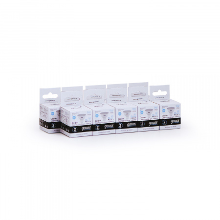 Лампа светодиодная LED 9 Вт 680 лм 6500К AC180-240В GU5.3 софит MR16 холодная  Elementary Gauss GAUSS 13539
