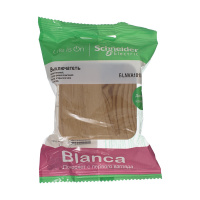 BLANCA одноклавишный выключатель наружный (cх.1) с изолирующей пластиной, 10A, 250B, ясень Systeme Electric BLNVA101015