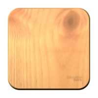 BLANCA одноклавишный выключатель наружный (cх.1) с изолирующей пластиной, 10A, 250B, ясень Systeme Electric BLNVA101015