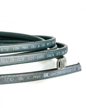 Extherm SLL16-2CR Кабель саморегулирующийся нагревательный 16Вт/м SLL16-2CR  (кровли,  трубы) ,  термопласт EXTHERM 