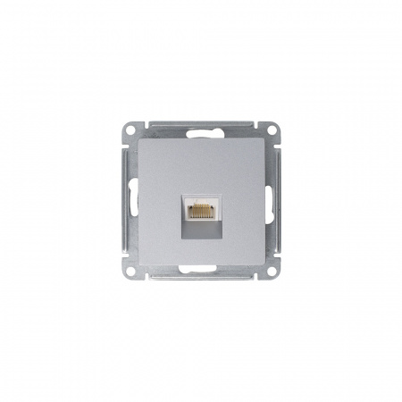 Розетка ATLASDESIGN компьютерная RJ45 механизм алюминий Systeme Electric ATN000383