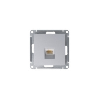 Розетка ATLASDESIGN компьютерная RJ45 механизм алюминий Systeme Electric ATN000383