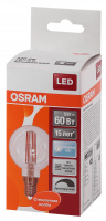 Лампа светодиодная LED 5Вт E14 CLB60D белый, Filament диммируемая,прозр.шар OSRAM LEDVANCE 4058075230446