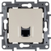 ETIKA Розетка компьютерная RJ45 категория 5 UTP слоновая кость Legrand/Daccord 672341