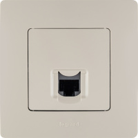 ETIKA Розетка компьютерная RJ45 категория 5 UTP слоновая кость Legrand/Daccord 672341