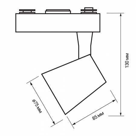 5010604 Светильник светодиодный трековый на шинопровод ДПО- 15w 4000K 24° BL (чёрный) IP40 jazzway JazzWay 