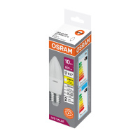 Лампа светодиодная LED 10 Вт E27 3000К 800Лм свеча 220 В (замена 75Вт) OSRAM LEDVANCE 4058075579538