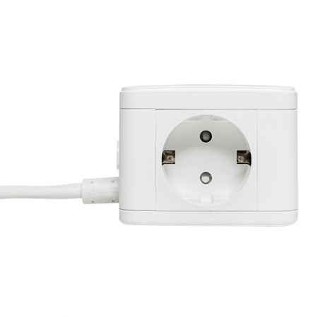 UBA-CUB-2-TC Удлинитель Куб 2 гнезда 2USB 2.4А+Type C + Ночник 1.3 метра 1мм2 EKF 