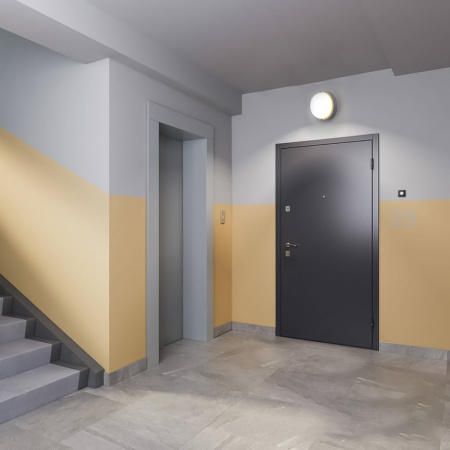 Светильник светодиодный ДБП-12w с акустическим датчиком 4000К 900Лм IP65 с дежурным режимом круглый белый FERON AL3018 41892