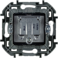 Розетка TV/SAT звезда  INSPIRIA алюминий Legrand/Daccord 673882